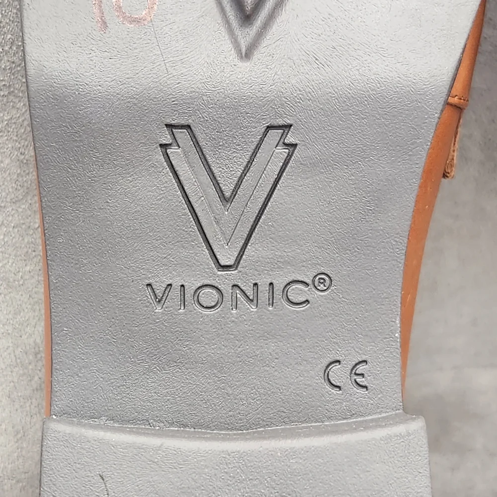 Vionic Dress Loafers 10 Brown Leather Cleo Classic Comfort Arch Support New $160 - Picture 13 of 13